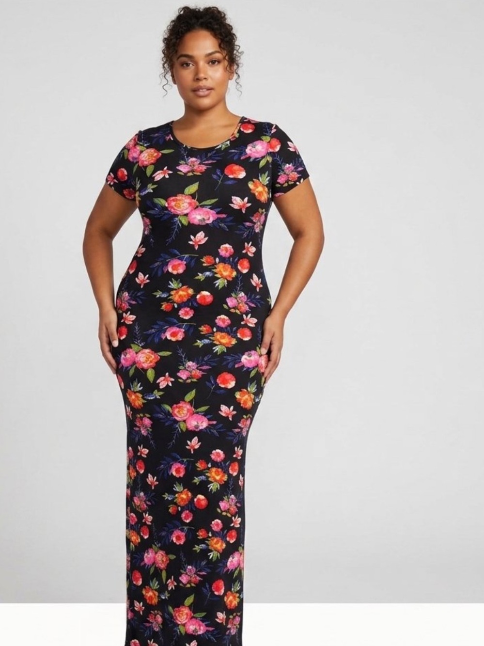 Bobbie Brooks Floral Maxi Dress 2X